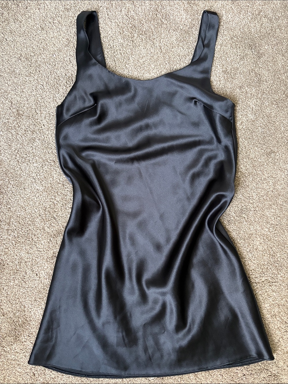 ASOS Black Satin Slip Chemise